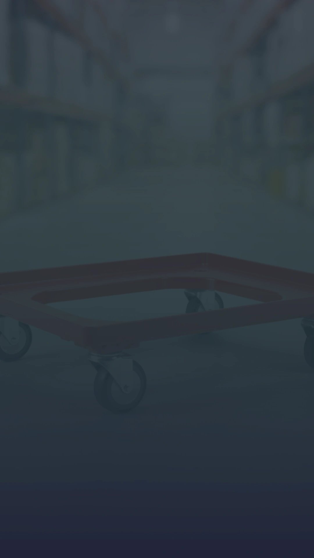 Wózki transportowe na skrzynki 600x400 mm ABS i nierdzewne - Masno System