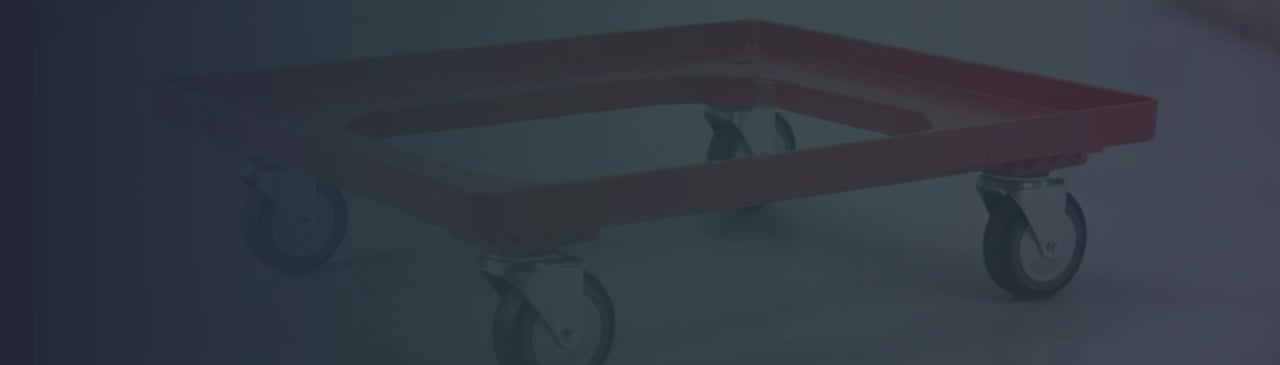 Wózki transportowe na skrzynki 600x400 mm ABS i nierdzewne - Masno System