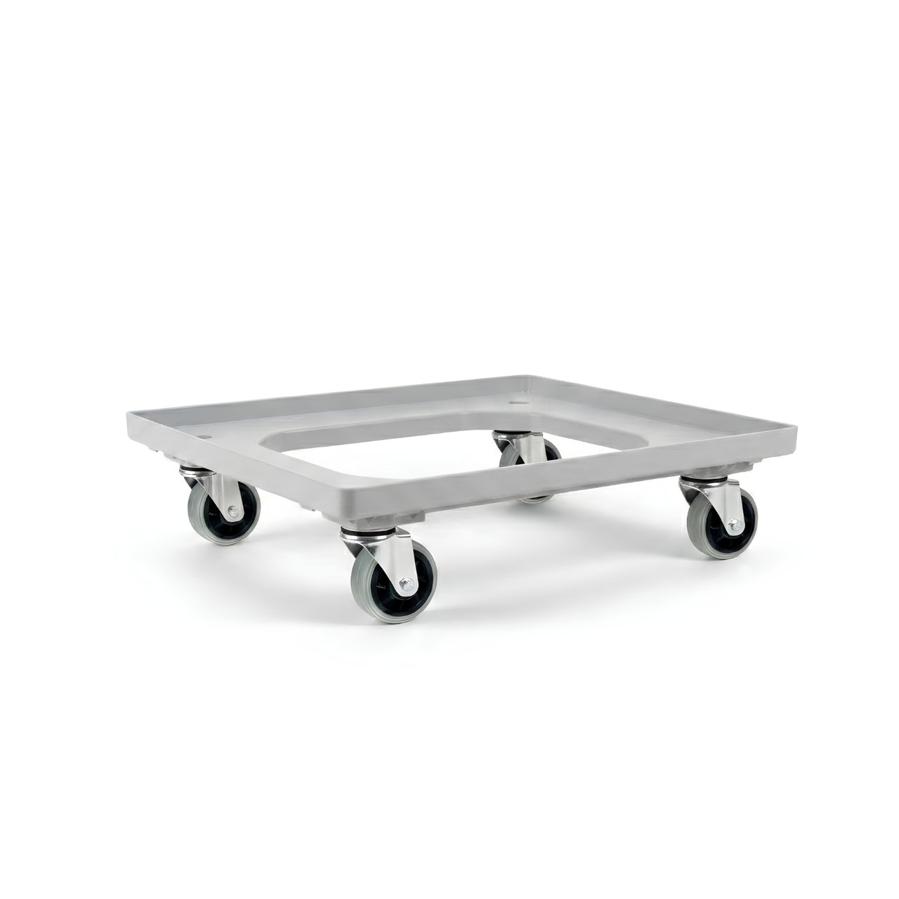 Wózek transportowy na skrzynki szary ABS